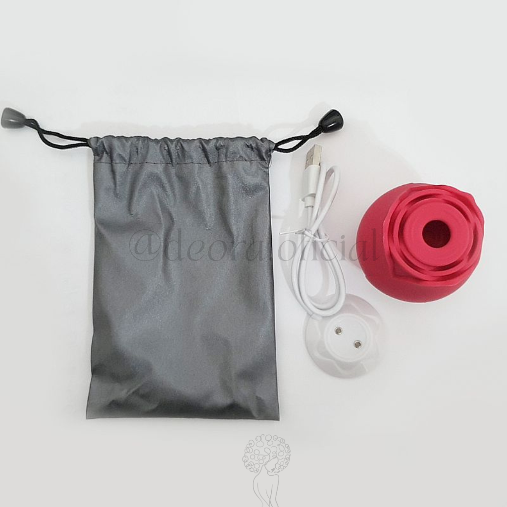 Rosa Estimuladora de Clitóris e Pulsação - Vibrador de Silicone Recarregável - Imagem 5