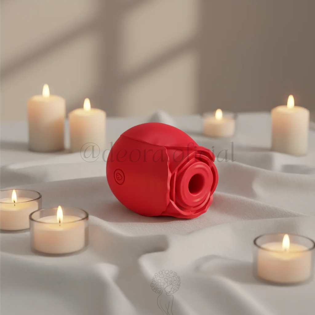 Rosa Estimuladora de Clitóris e Pulsação - Vibrador de Silicone Recarregável - Imagem 4