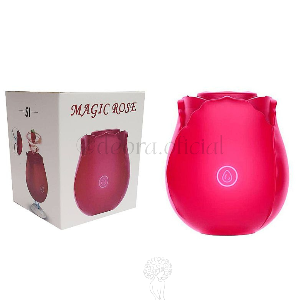 Rosa Estimuladora de Clitóris e Pulsação - Vibrador de Silicone Recarregável - Imagem 6