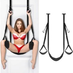 Separador de Pernas com Suporte de Elevação para Porta – BDSM e Mobilidade
